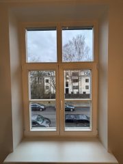 Freshklappide paigaldamine gaasikatlamaja ventilatsiooni jaoks, puitaken, enne